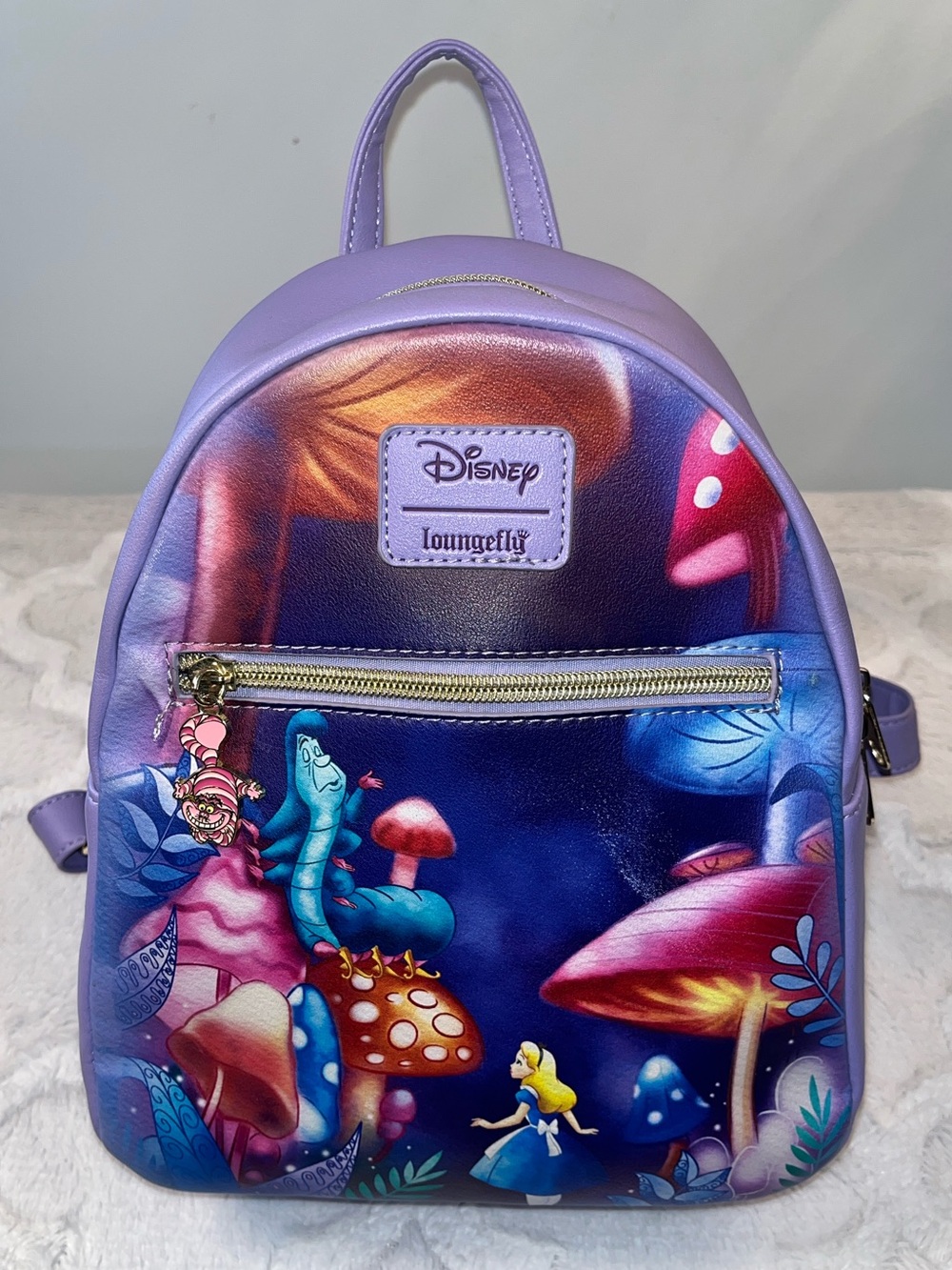 Loungefly Disney Alice In Wonderland Mushroom Caterpillar Mini Backpack